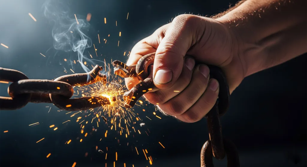 İşten çıkarılan işçinin haklarını arayarak iş ilişkisinin sona ermesi ve özgürleşme.