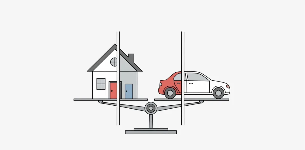 Boşanmada mal paylaşımı, edinilmiş mallar ve adil paylaşım.